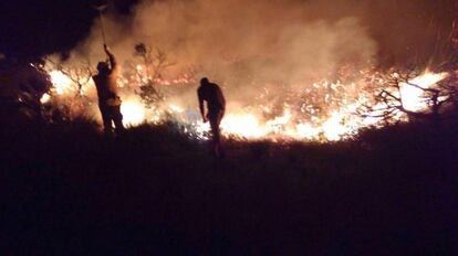 Imatge de l'incendi.