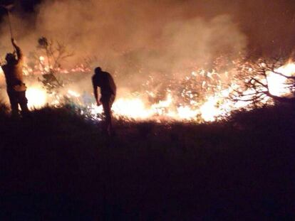 Imatge de l&#039;incendi.