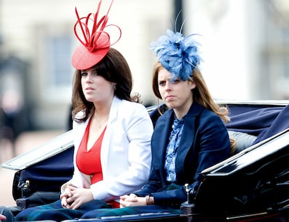 Las princesas Beatriz y Eugenia, hijas del príncipe Andrés y Sarah Ferguson.