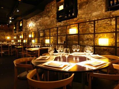 Comedor del restaurante Bascook, en Bilbao.