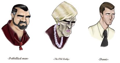 Personajes del largometraje 'El cómic'.