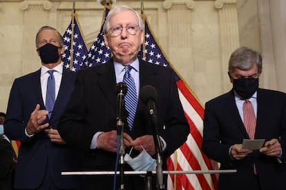 El líder de la minoría republicana en el Senado, Mitch McConnell.