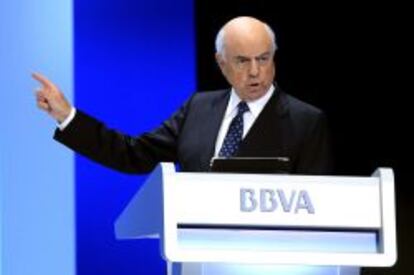 El presidente del BBVA, Francisco Gonz&aacute;lez