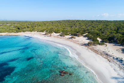 Vista de la playa mallorquina de Es Trenc.