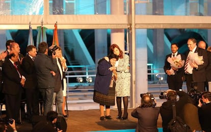 Cristina Fernández, em um evento em Buenos Aires