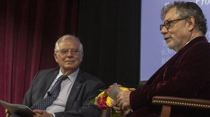 Josep Borrell i el professor J.H.H. Weiker, director del Centre Jean Monnet.