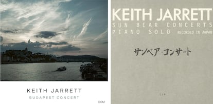 Carátulas de 'Budapest Concert', disco de Keith Jarrett publicado el año pasado, y de la caja 'Sun Bear Concerts'.