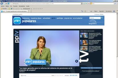 Los trabajadores de RTVV tienen acceso libre a la página de la webTV del PP, mientras la cadena censura en su intranet la página homóloga del PSOE.