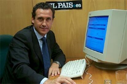 Jorge Valdano, durante su charla con los internautas.