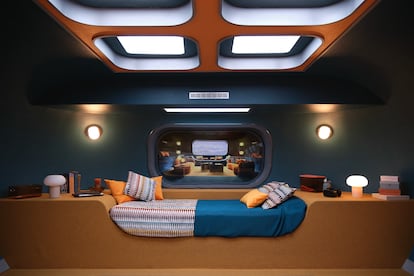 Una de las habitaciones de los refugios.