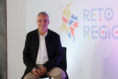 Roberto Jaramillo, gobernador de Quindío y presidente de la Federación Nacional de Departamentos, en el Foro 'Reto Regiones' de PRISA Media, en Bogotá, el 23 de marzo de 2023.