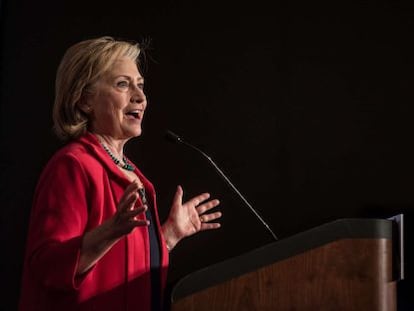 Hillary Clinton durante un mitin en Carolina del Sur, el 23 de julio de 2015.