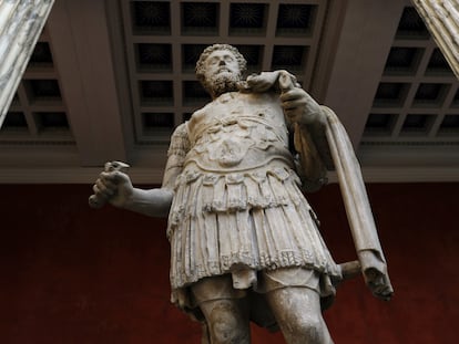 Estatua del emperador Marco Aurelio en la gliptoteca Ny Carlsberg de Copenhague.