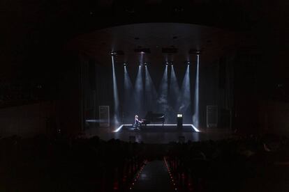 El pianista Marco Mezquida durant la inauguració del Sónar ahir a L'Auditori.