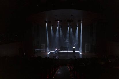 El pianista Marco Mezquida durant la inauguració del Sónar ahir a L'Auditori. 