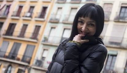 Maria de Medeiros en la presentación del ciclo de la Filmoteca de Cataluña.