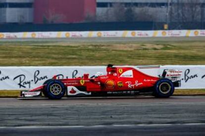 Sebastian Vettel durante la carrera en el circuito de Montecarlo (Mónaco) el pasado 28 de mayo.