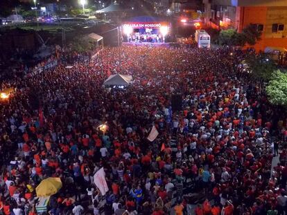 Caravana de Lula realiza ato em Mossoró, no último dia 28.