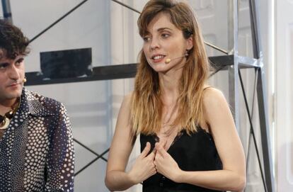 La actriz y directora Leticia Dolera durante la presentación de 'Déjate llevar'.