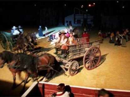 Fiestas del 2 de mayo en Móstoles, recreación histórica. PLANO GENERAL - ESCENA