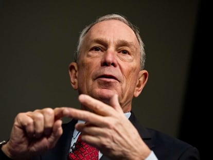 Michael Bloomberg en una conferencia en el Banco Mundial