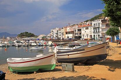 Barcos de pesca en El Port de la Selva.