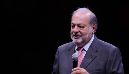 Carlos Slim, en una intervención