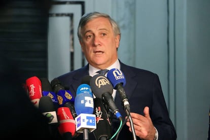 El presidente del Parlamento Europeo, Antonio Tajani. EFE/Javier Martín