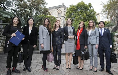 A comissária europeia de Igualdade de Gênero, Vera Jourova, durante o Encontro de Igualdade de Gênero do G7, em Taormina (Itália), na semana passada.