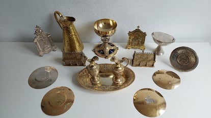 Relics recovered by Arthur Brand. 