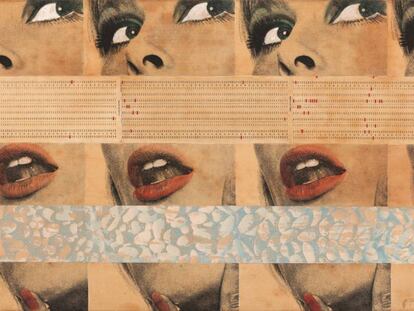 Un dels 'collages' amb repeticions típics de Joan Rabascall. 