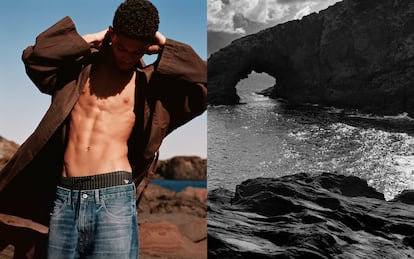 La campaña de la colaboración entre Emporio Armani y Our Legacy Work Shop está formada por dípticos fotografiados por Alasdair McLellan.