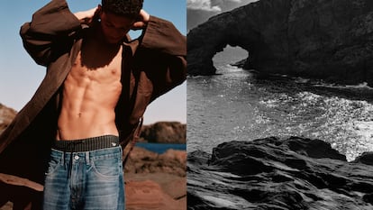 La campaña de la colaboración entre Emporio Armani y Our Legacy Work Shop está formada por dípticos fotografiados por Alasdair McLellan.