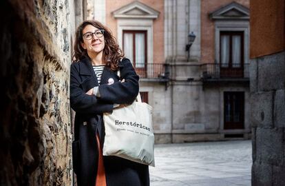 Sara López, de la iniciativa Herstóricas. Hacen paseos por Madrid en donde reivindican la historia de mujeres que no tienen visibilidad.