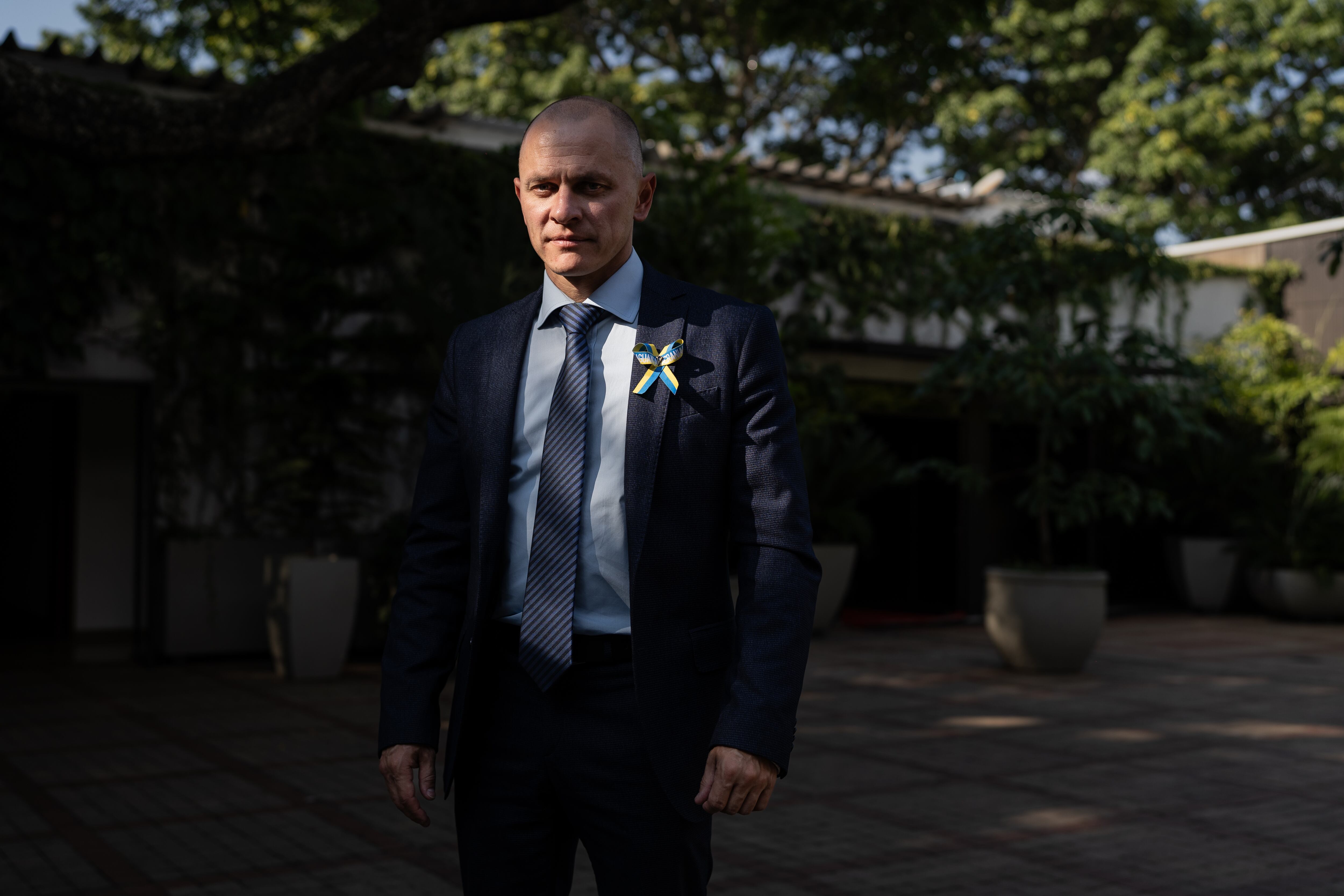 Alcalde de Energodar (Ucrania), Dmytro Orlov, durante la COP16, en Cali, el 25 de octubre de 2024.