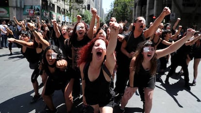 Protestas en Santiago, Chile, el pasado mes de noviembre.