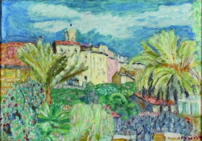 'Vista de Cannet', 1927, de Pierre Bonnard.