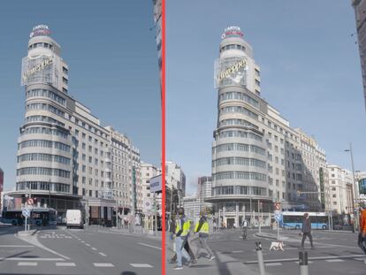 Madrid, antes y después del confinamiento.