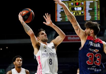 Laprovittola, en el partido de Liga ante el Baskonia. acbmedia