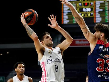 Laprovittola, en el partido de Liga ante el Baskonia. acbmedia