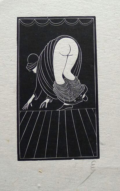 'Sirvienta china', grabado de Eric Gill.