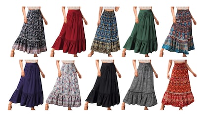 Skirt in different colors.