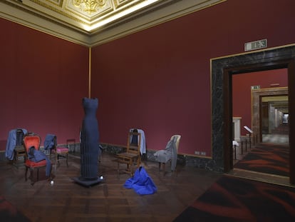 Imagen del Museo efímero de la moda, que el francés Olivier Saillard organizó durante la pasada edición de la feria de moda masculina Pitti Uomo, en Florencia. 