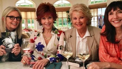 Diane Keaton Jane Fonda, Candice Bergen y Mary Steenburgen, en el filme.