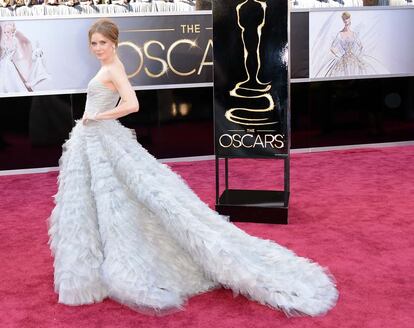 Amy Adams en los Oscar de 2013.