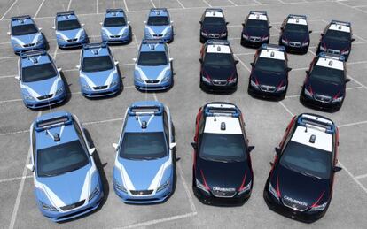 Modelos del Seat León para la policía italiana.