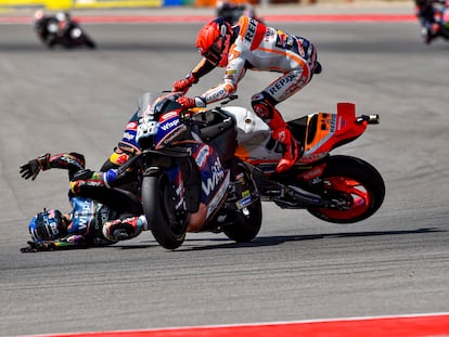 Accidente de Márquez en Portugal.