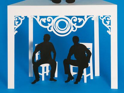 Ilustración para la portada de <i>Conversación en La Catedral.</i>