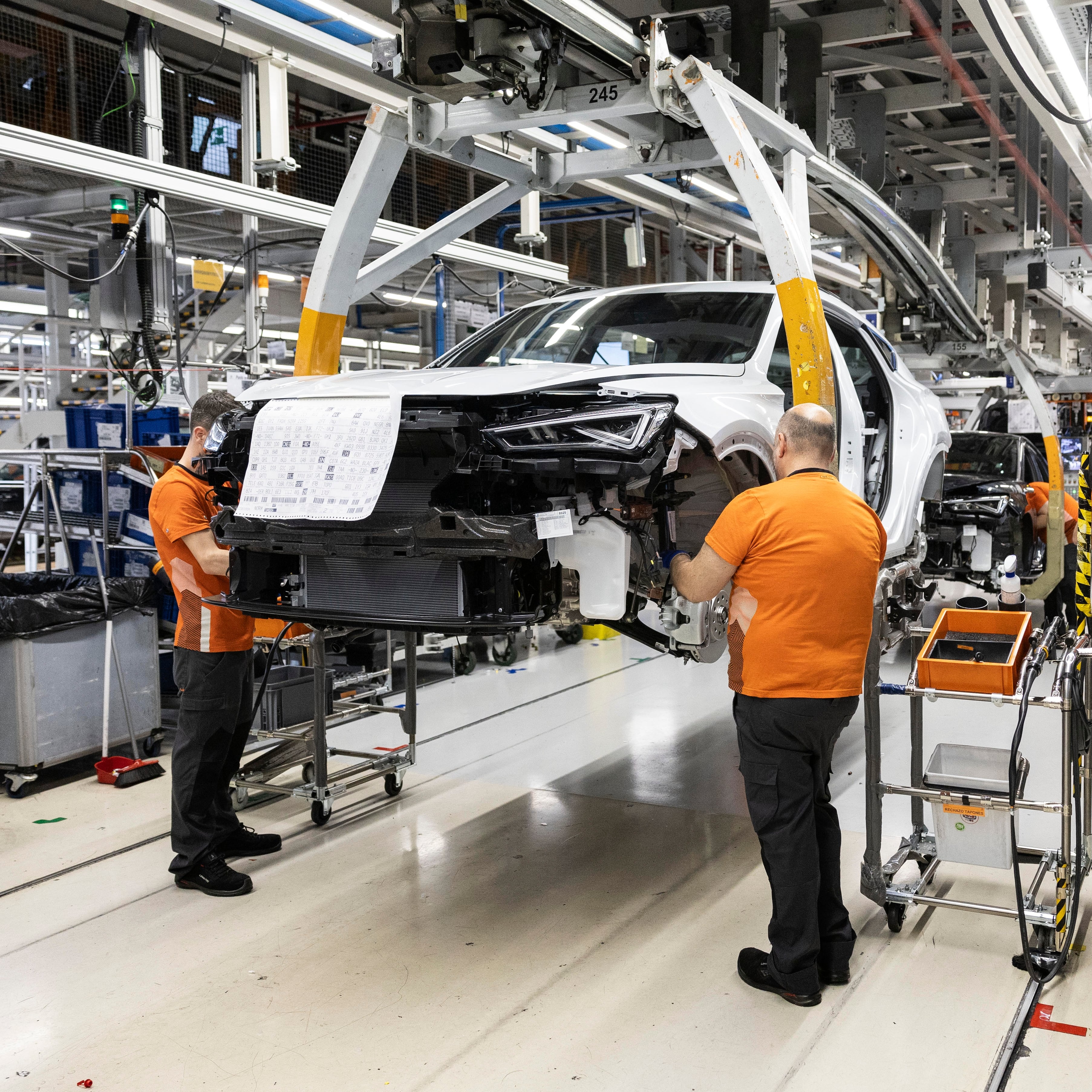 Planta de producción de coches Seat en la fábrica de Martorell (Barcelona), en una imagen de archivo.