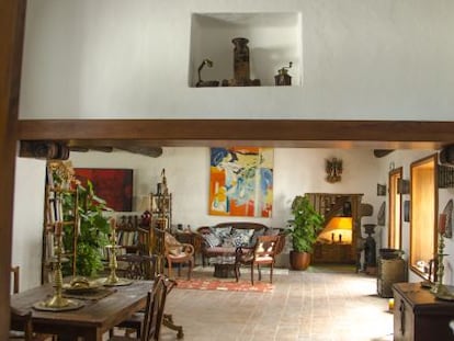 Interior de la casa de C&eacute;sar Manrique en Har&iacute;a (Lanzarote).